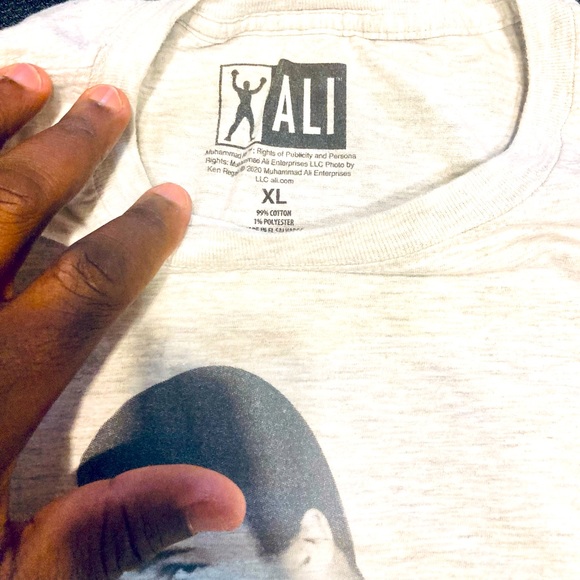 Muhammed Ali the Greatest of All Time Tee sz XL Gray T-Shirt Boxer - Picture 4 of 5